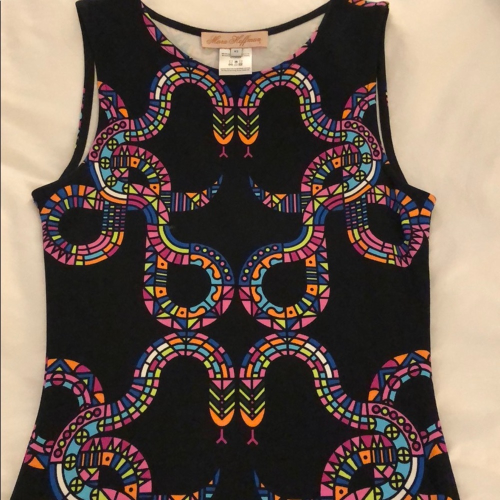 Fun Mara Hoffman Printed Black Dress - Picture 8 of 8